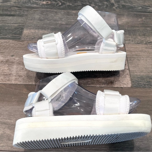 Suicoke - CEL-VPO in White – gravitypope Suicoke CEL-VPO Platform Sandals in White Womens Size US 6.5